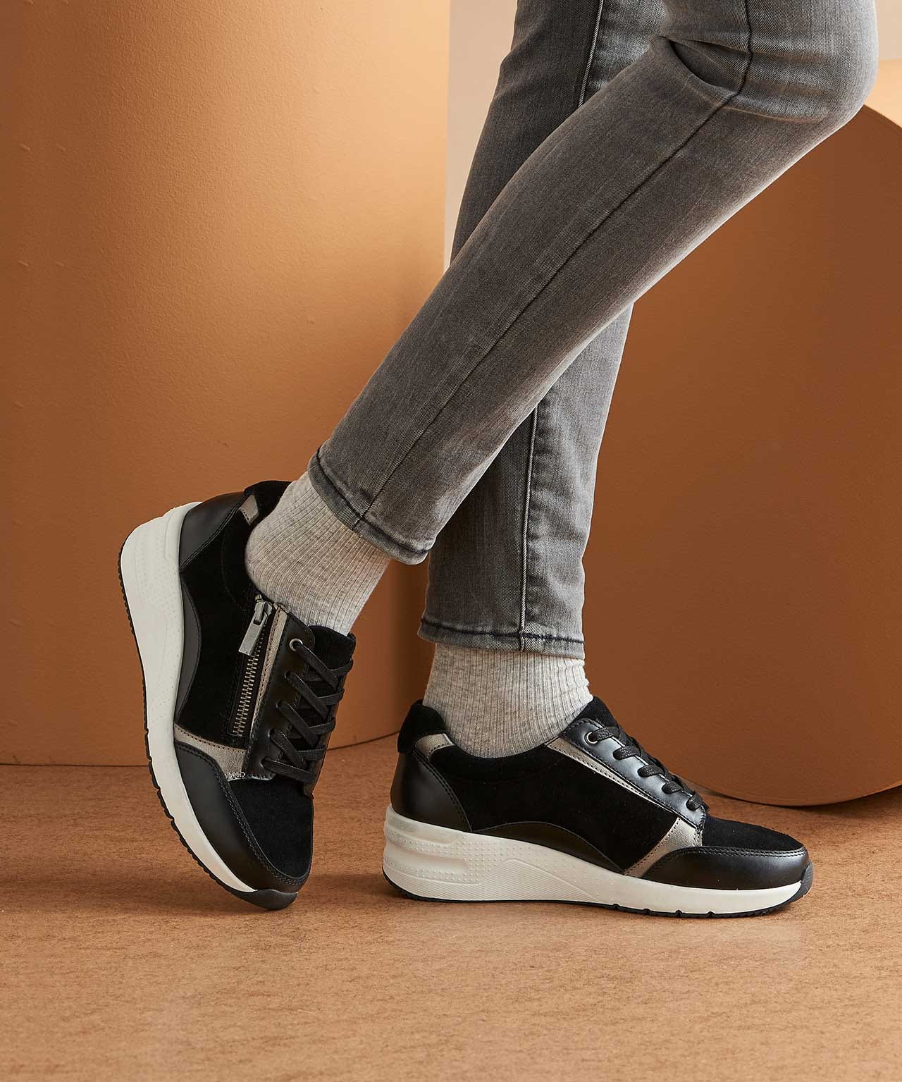 Damart Amortyl Wedge Heel Trainers