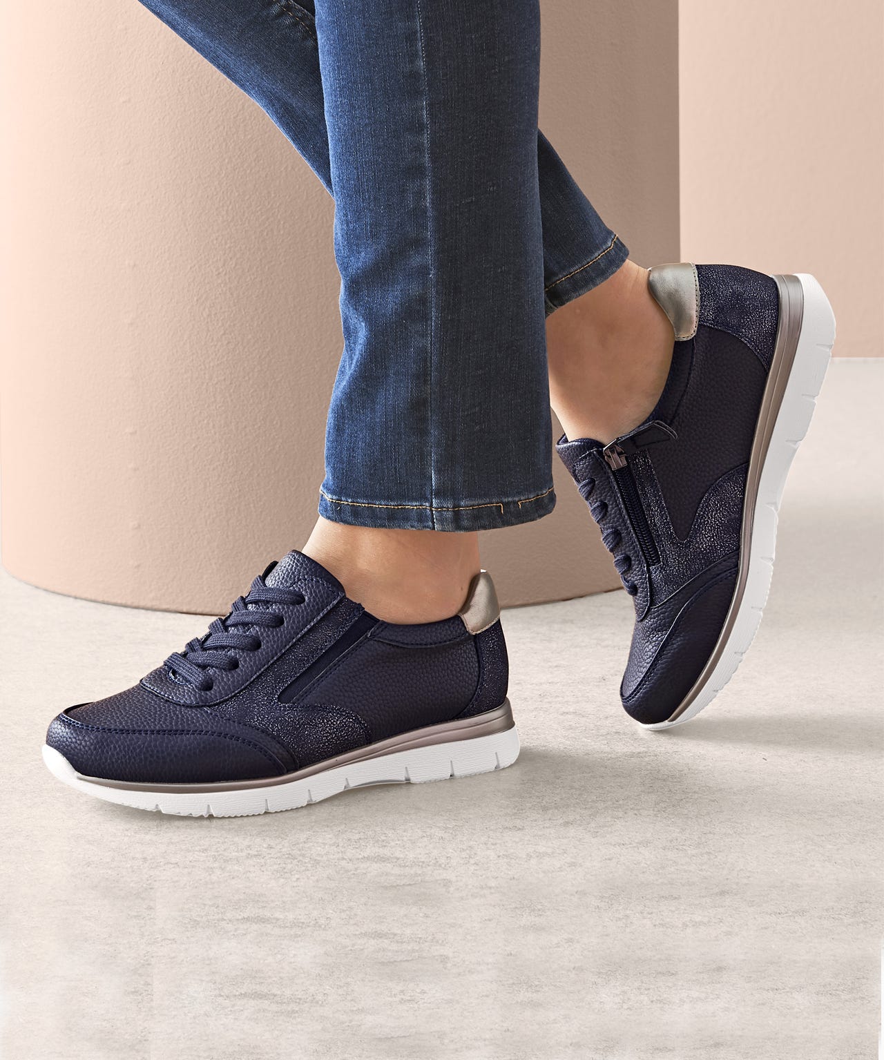 Damart Amortyl Zip and Lace Up Trainers