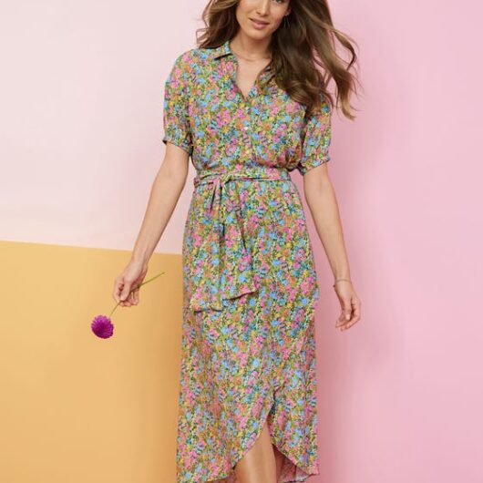 Damart Mock Wrap Dress