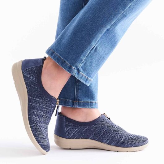 Damart Cushion-walk Zip Front Trainer