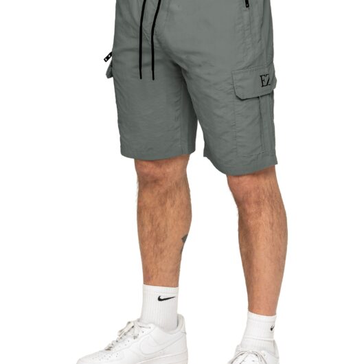 Enzo | Mens Utility Cargo Shorts - Grey / S