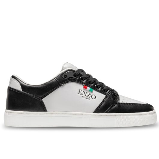 Enzo Milano | Mens Monza Low Top Trainers - Black / UK 6