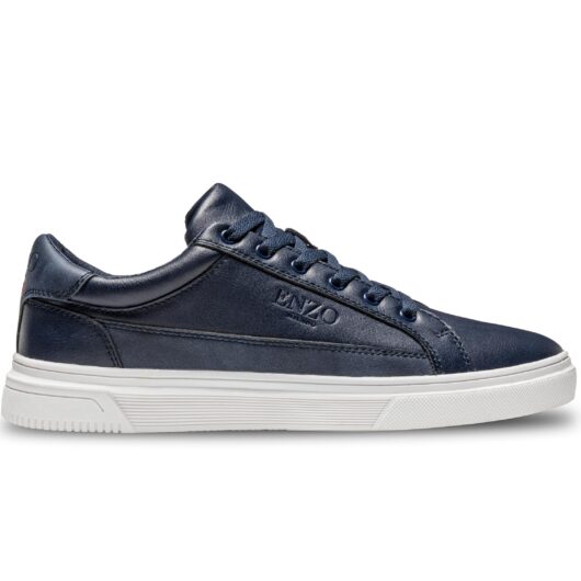 Enzo Milano | Mens Sienna Lace Up Trainers - Navy / UK 6
