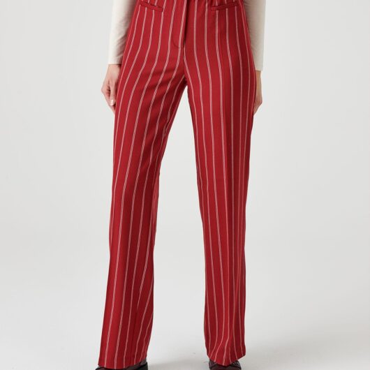 Damart Pinstripe Tummy-Slimming Trousers